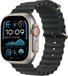 Ремешок Apple Watch 49mm Ocean Band, Black Titanium Finish (MXTL3)