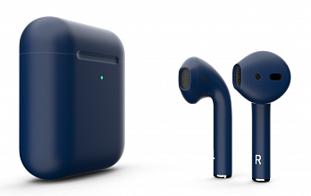Наушники Apple Airpods 2 Color (беспроводная зарядка чехла) (Cobalt matte)