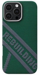 Чехол Pitaka Re-Tros Tactile Woven Case для iPhone 16 Pro, зеленый (KI1602RTR)