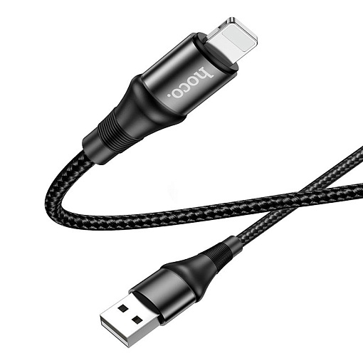 Кабель Hoco X50 Excellent Lightning to USB 1m 3А (ткань)