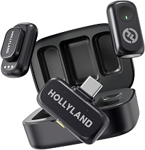 Радиосистема Hollyland Lark A1 Duo (2TX + USB-C RX + Charging Case), черный (191460008566)