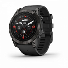 Умные часы Garmin EPIX Pro (Gen 2) 51mm, Sapphire Edition, титановый угольно-серый, DLC, черный силиконовый ремешок (010-02804-01)