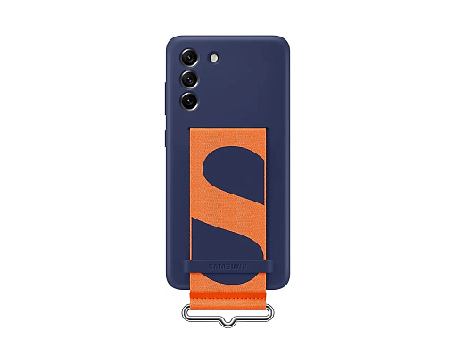 Чехол-накладка Silicone with Strap Cover Samsung Galaxy S21 FE EF-GG990