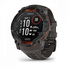 Умные часы Garmin Instinct 3 50mm Solar, черный с угольно-черным ремешком (010-02935-00)