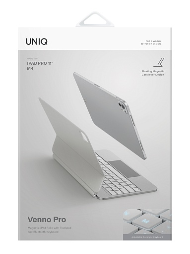Чехол-клавиатура Uniq VENNO Pro Magnetic Keyboard для iPad Pro 11 (2024/25)