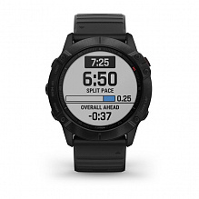 Умные часы Garmin Fenix 6X Pro черный с черным ремешком