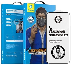 BlueO Large arc Anti-Dust Anti-Static (3D-эфф. с защ. сеткой) для iPhone 15 Pro Max, Black (NPB6-15pro-6.7)