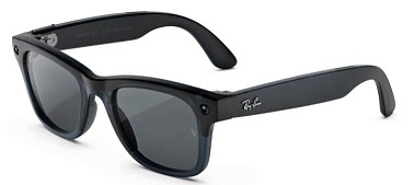 Ray Ban Meta Wayfarer (Gen3) 149-50 Transparent Matte Ocean Blue/Transitions Grey Lenses