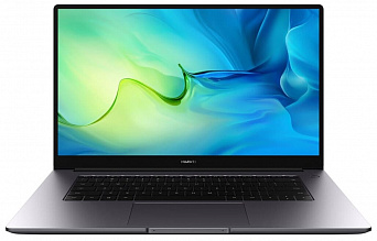 15.6" Ноутбук HUAWEI MateBook D 15 BoB-WAI9 (1920x1080, Intel Core i3 2.1 ГГц, RAM 8 ГБ, SSD 256 ГБ, Win10 Home), 53012JAT, серый