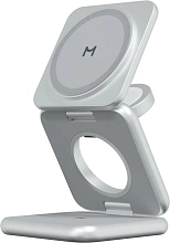 Зарядная станция Magssory Fold 3 в 1 WCH043 для Samsung, 22 Вт, 3 A, серебристый (Silver)
