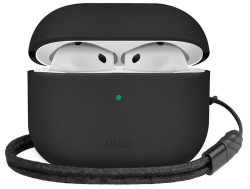 Чехол Uniq Lyden Leatherette with handstrap для Airpods 4, Black (AIRPODS(2024)-LYDBLK)