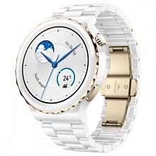 Смарт-часы HUAWEI Watch GT 3 Pro 43mm Gold Bezel/White Ceramic (FRG-B19)