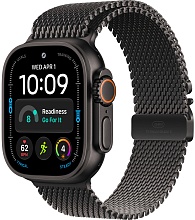 Apple Watch Ultra 4 (2026) 49mm Black Titanium Case with Black Titanium Milanese Loop Medium
