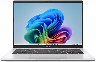 ASUS VivoBook 14 M1407KA-LY125 14" (AMD Ryzen AI 5 330, AMD Radeon 820M) 16ГБ, 512ГБ, noOS, серебристый (90NB15H3-M006A0)