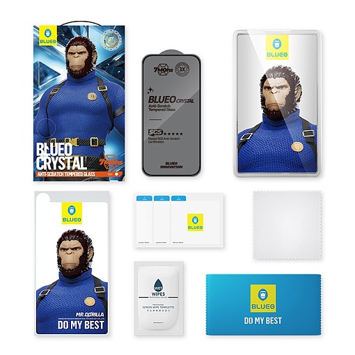 Защитное стекло BlueO Crystal Anti-Scratch Anti-Static для iPhone 16 Pro