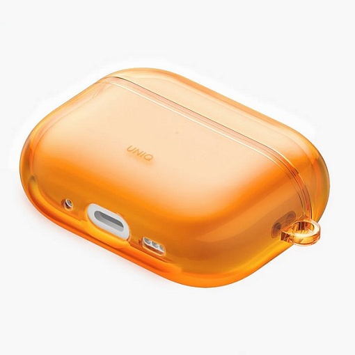 Чехол с карабином Uniq Glase TPU case для AirPods Pro 3