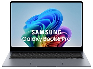 Samsung Galaxy Book 6 Pro 14" (Intel Core Ultra 7 356H, Intel Graphics) 32ГБ, 1ТБ SSD, Windows 11 Home, серый (NP940XJG-KS1HK)