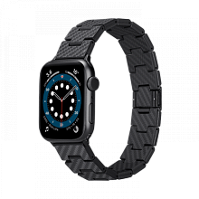 Карбоновый браслет Pitaka для Apple Watch Series 9-1, SE и Ultra 2 / Ultra (38/40/41/42/44/45/49мм) - Retro AWB1004