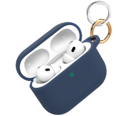 Чехол с карабином VLP Charm Case для AirPods Pro 3, темно-синий (1051124)