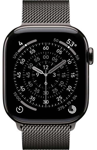 Apple Watch Series 11 42mm Titanium Case with Milanese Loop