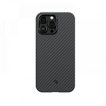Чехол Pitaka MagEZ Case 3 для iPhone 14 Pro Max (6.7"), черно-серый, кевлар (арамид) 1500D KI1401PM