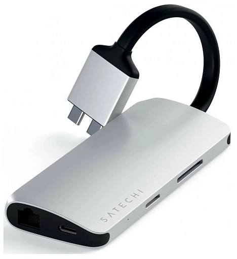 USB-концентратор Satechi Dual Multimedia Adapter (ST-TCDMMA), разъемов: 3