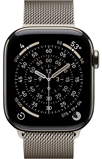 Apple Watch Series 11 42mm Titanium Case with Milanese Loop