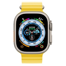 Apple Watch Ultra Titanium Case with Yellow Ocean Band (MNHN3)