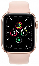 Часы Apple Watch SE GPS 44mm Aluminum Case with Sport Band (Золотистый/Розовый песок)