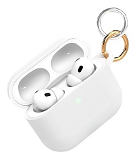 Чехол с карабином VLP Charm Case для AirPods Pro 3, белый (1051126)