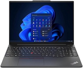 Ноутбук Lenovo ThinkPad E16 Gen 1 16" (Intel Core i7 1355U, Intel Iris Xe Graphics) 16ГБ, 512ГБ, noOS, черный (21JN009NRT)
