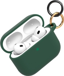 Чехол с карабином VLP Charm Case для AirPods Pro 3, темно-зеленый (1051125)