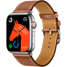 Apple Watch Hermes Series 8 45mm Silver Stainless Steel Case with Single Tour, Gold (золотой)