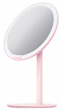 Зеркало косметическое настольное Xiaomi Amiro Lux High Color (AML004) с подсветкой розовый
