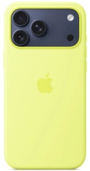 Чехол Apple Silicone Case с MagSafe для iPhone 17 Pro, желтый (Neon Yellow) MGFF4FE/A
