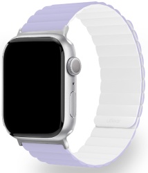 Ремешок силиконовый uBear Mode для Apple Watch 38/40/41 мм, лавандовый/белый (WB12LW01SM-AW)
