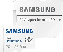 Карта памяти microSDXC Samsung Pro Endurance 32Gb UHS-I U3 V30 + ADP (MB-MJ32KA/APC)