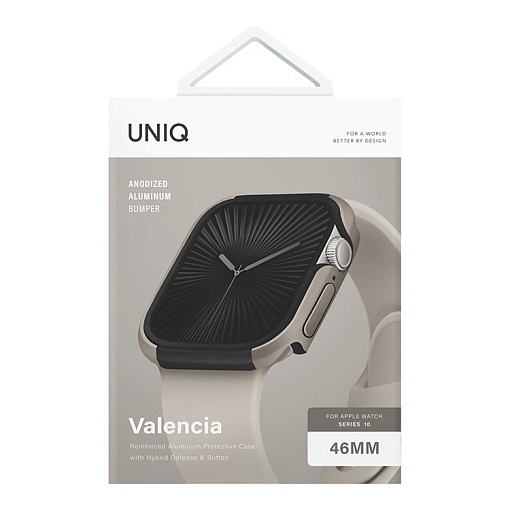 Чехол Uniq Valencia aluminium для Apple Watch Series 10 46mm