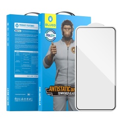 Защитное стекло BlueO Silk Full cover Anti-Static для Galaxy S25/S24, Black (WB-S25)