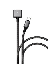 Дата-кабель VLP Cable USB C – MagSafe, 2.0м, серый космос