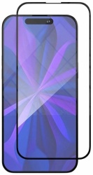 Защитное стекло VLP A-Glass для iPhone 15 Pro с черной рамкой
