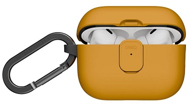 Uniq Clyde Lock case для AirPods Pro 3, Yellow/Dark Grey
