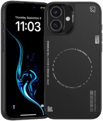 Чехол силиконовый Benks Basis с MagSafe для iPhone 16, черный (C.K.QS.AP.JJ.BK63)