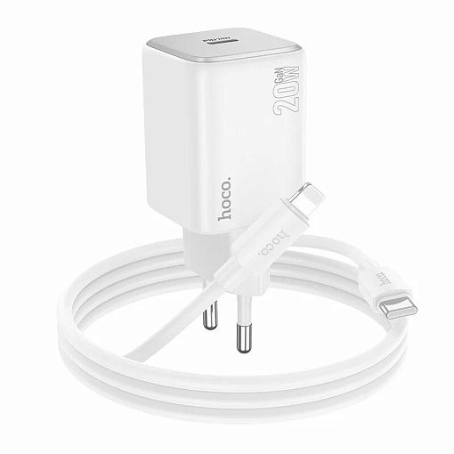 Сетевое зарядное устройство Hoco N40 PD 20W (Type-C - Lightning)
