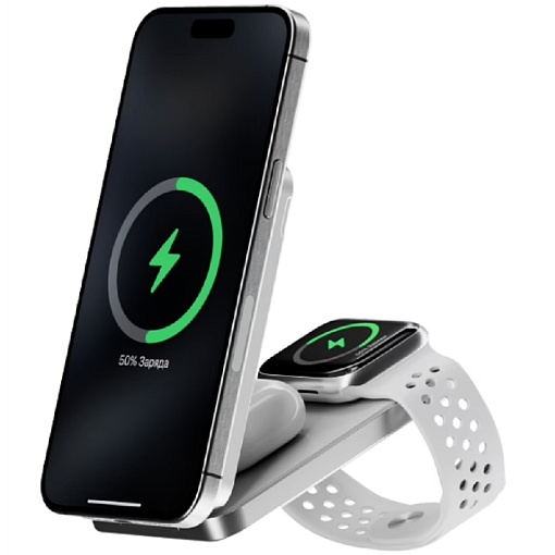 Внешний аккумулятор с беспроводной зарядкой uBear Cruise PD20W Qi2 8000 mAh