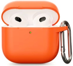 Силиконовый защитный чехол для AirPods 4, оранжевый (Orange)