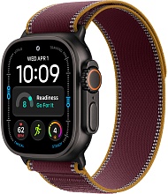 Apple Watch Ultra 4 (2026) 49mm Black Titanium Case with Burgundy Trail Loop (M/L)