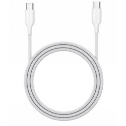 Кабель PITAKA USB-C - USB-C в оплетке, белый (FB2302W)