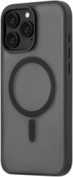 Чехол uBear Cloud Mag Case силк-тач с MagSafe для Apple iPhone 16 Pro Max, черный (CS434BL69PMT-I24M)