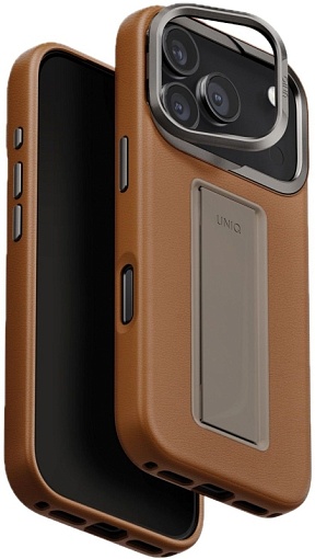 Чехол Uniq Heldro PRO Leatherette + FlexGrip Magsafe для iPhone 17 Pro
